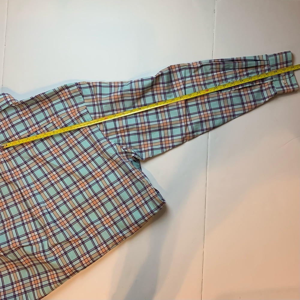 JoS A Banks Travelers Collection Plaid Button Up Dress Shirt - Picture 13 of 15